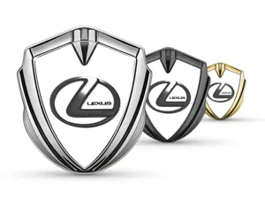Lexus Emblema Silicone Badge Stile Tuning Top Lucido